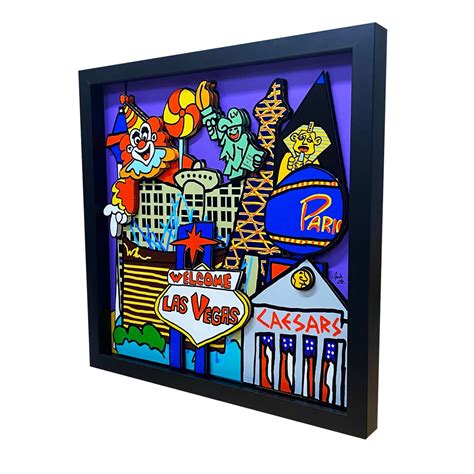 Las Vegas Art Las Vegas Decor 3D Art Las Vegas Strip Print Las - Etsy