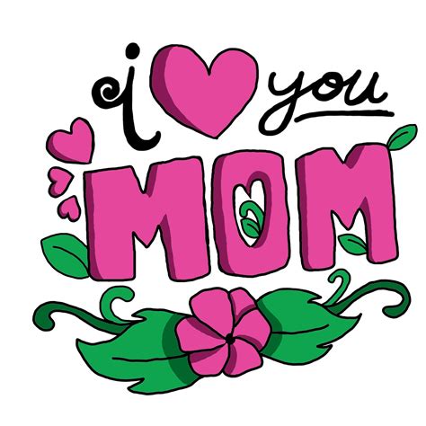 Mother Day - I Love You Mom 22034318 PNG