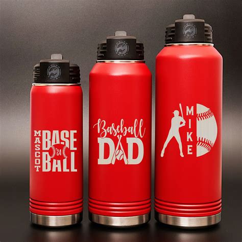 Personalized Laser Engraved Water Bottle, Company Logo, Custom Text