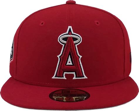 New Era 59Fifty Hat MLB Anaheim Angels 1961 Team Superb Red Fitted Cap ...