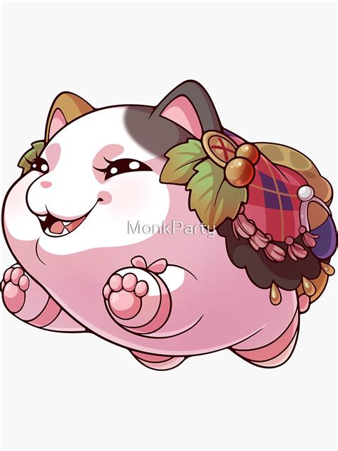 "FFXIV || Fat Cat Mount" Sticker for Sale by MonkParty | Redbubble