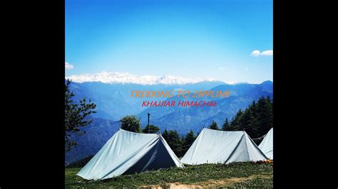 KHAJJIAR - Trekking to camping site for ziplining amidst lush green jungle - YouTube