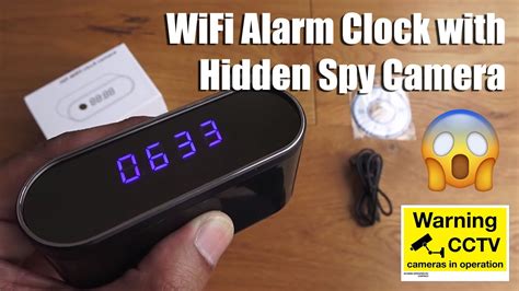 WiFi Hidden Spy Camera Alarm Clock Full HD 1080P Unboxing and Setup ...