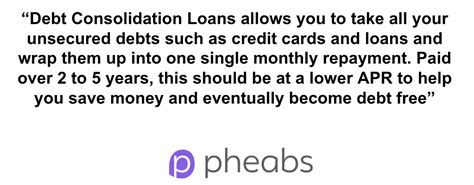 Best Debt Consolidation Loans With Bad Credit | Apply Online | Pheabs