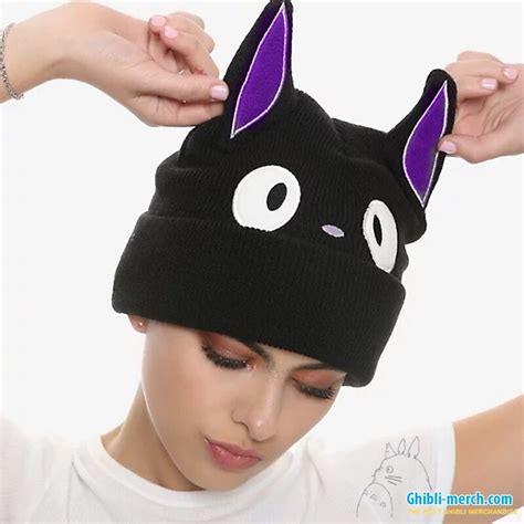 Jiji Cat Beanie With Ears Cosplay (Kiki's Delivery Service) - Ghibli ...