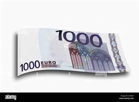 1000 Euro note on white background, close-up Stock Photo: 36754422 - Alamy