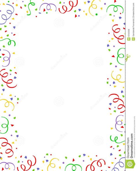 Falling Confetti border stock vector. Illustration of greet - 6342008 | Christmas stationery ...