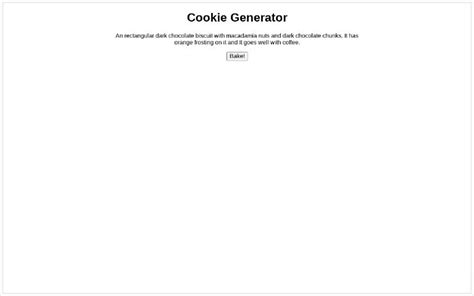 Cookie Generator