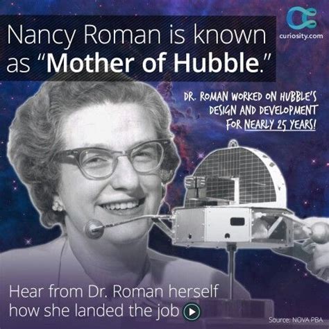 Meet Dr. Roman: http://curiosity.im/hubblemom | Nancy roman, Hubble, Nancy