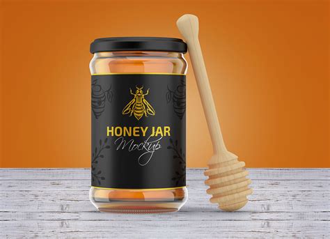 Free Honey Jar Mockup PSD Set - Good Mockups