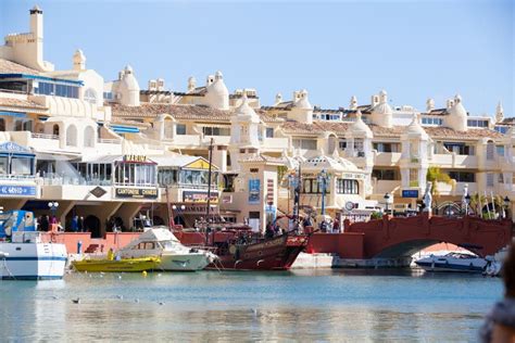 BENALMADENA, SPAIN - MARCH 5, 2016: Docked Boats at Puerto Marina ...