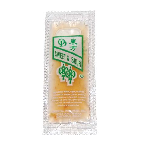 Sweet & Sour Duck Sauce Packets 9 Gm 500/Case-Cartnut.com