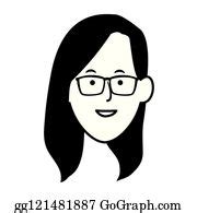 900+ Cartoon Woman With Glasses Clip Art | Royalty Free - GoGraph