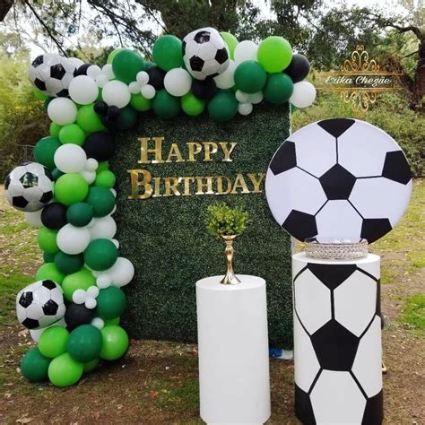 Decoración de fútbol 🥅 con globos para hombres soccer ⚽️ | Decoración ...