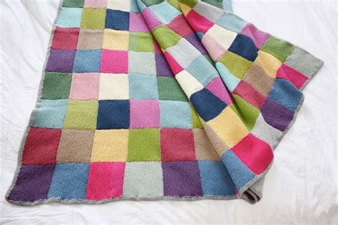 Patchwork Blanket · Extract from Winter Knits Made Easy by DK Publishing · How To Stitch A Knit ...