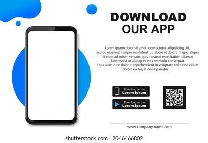 Download Our App Advertising Banner Template Stock Vector (Royalty Free) 2267001915 | Shutterstock