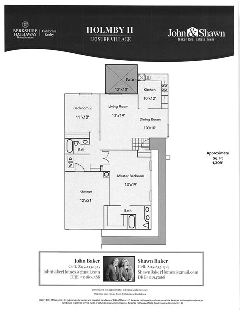 Leisure Village Floor Plans - John and Shawn Baker