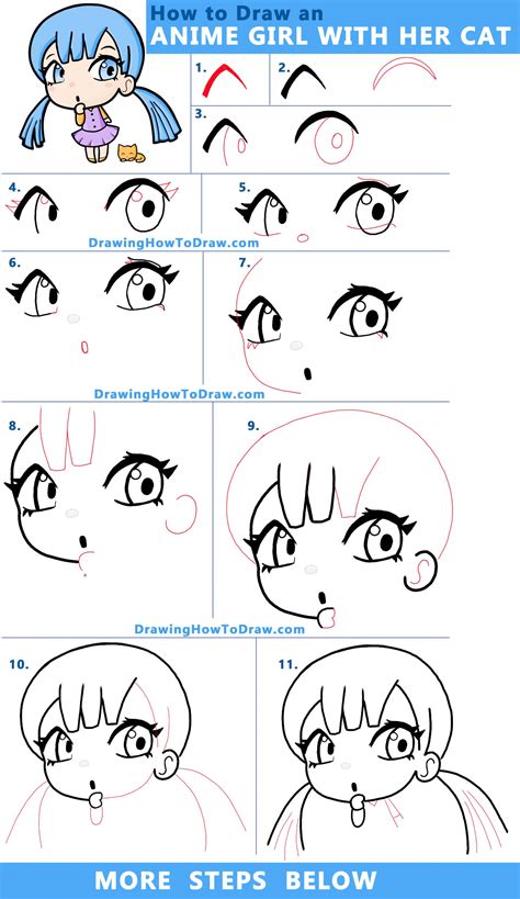 How To Draw Anime Girls Step By » Patientafternoon