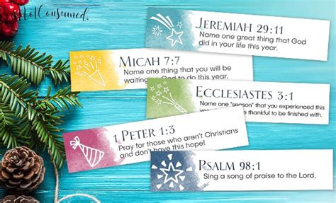 New Year's Celebration Scripture Printables