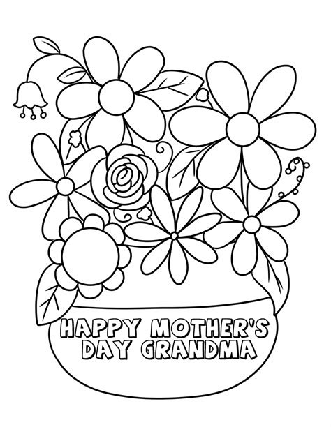 Grandma Printable Coloring Pages