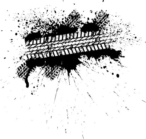 Download Vector Splatter Tire - Muddy Tire Tracks Clipart - Full Size ...