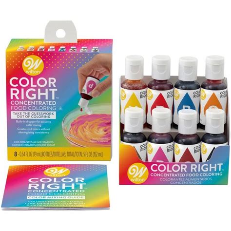 Color Right Liquid Food Coloring Set, 8-Count in 2022 | Food coloring, Liquid food coloring, Gel ...