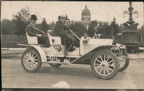 Driving a Car in Salem Oregon Postcard