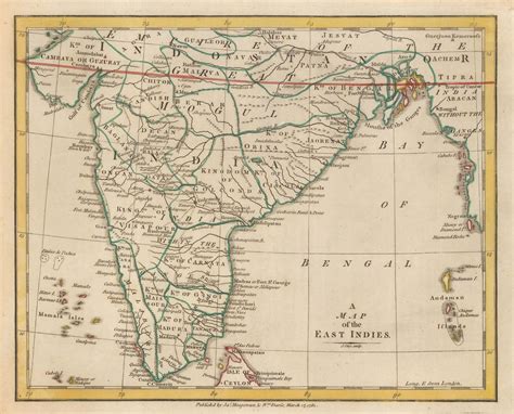 James MacGowan, A Map of the East Indies, 1781 | The Map House