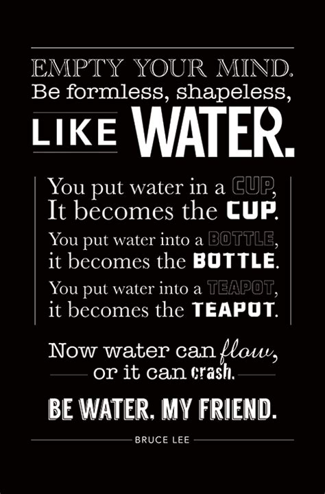 Famous Bruce Lee Quotes Water. QuotesGram | Bruce lee quotes, Bruce lee quotes water, Water quotes