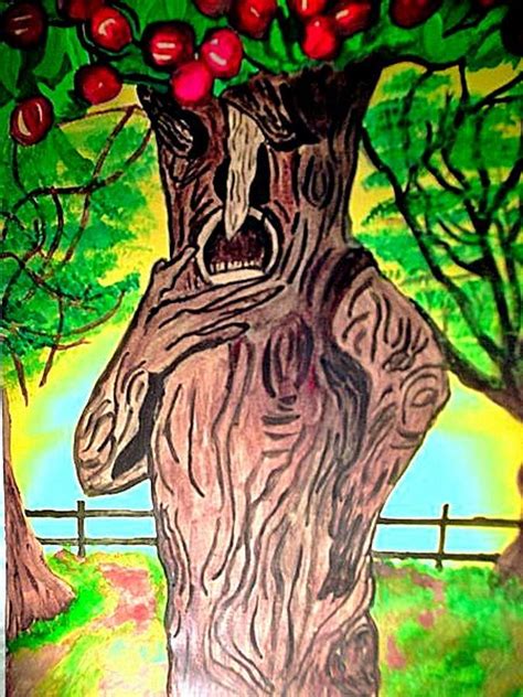 Oz Grumpy Apple Tree Pastel by Jo-Ann Hayden