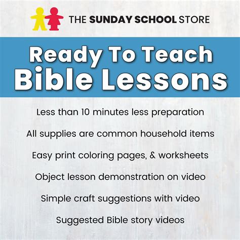 Print & Teach ⏩ Sunday School Curriculum for Kids (Bundle Deal) - Sunday School Store