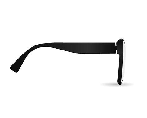 Black glasses side view template 11912889 Vector Art at Vecteezy