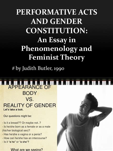 Exploring Gender as a Social Construct Through Performative Acts: A Phenomenological Analysis of ...