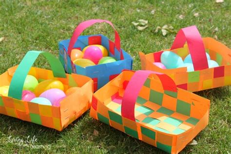 Paper Weaving Easter Basket