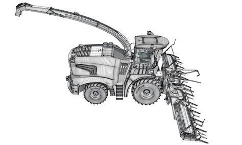 Krone harvester 3D model - TurboSquid 1489619