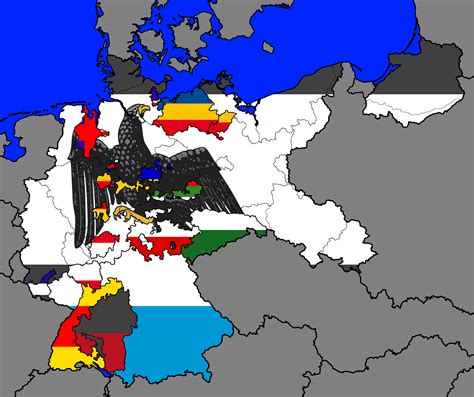 A Flag Map of The States of Weimar Germany 1920 : r/MapPorn