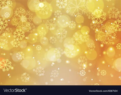 Abstract gold christmas background with bokeh Vector Image