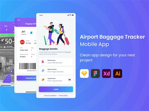 Airport Baggage Tracker App by Aerik Singla on Dribbble