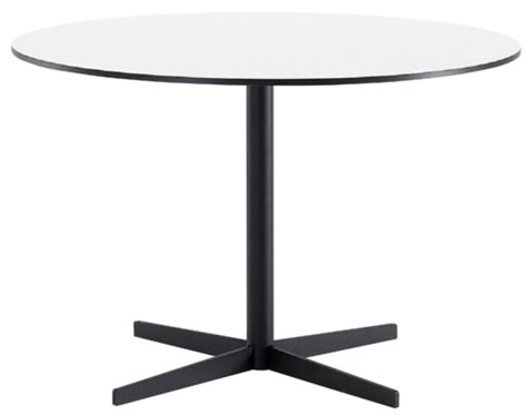 EZY - LARGE ROUND DINING TABLE by Offecct (N.D) : Tables Wood, Steel - SINGULART