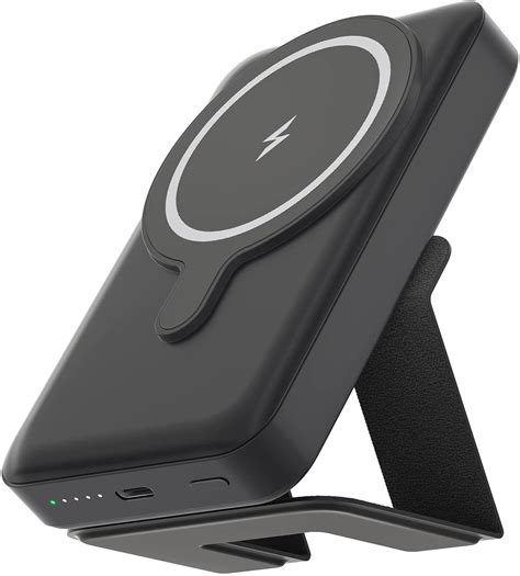 Magnetic Wireless Power Bank with Kickstand – 10,000mAh (Black) | Aus Power Banks