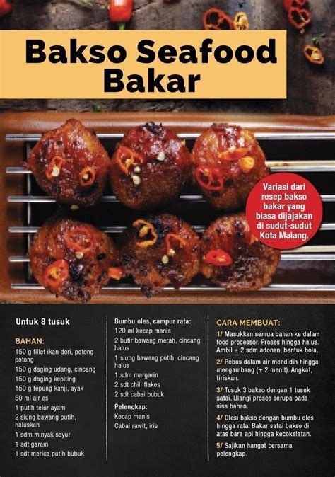 Resep bakso seafood bakar | Resep bakso, Resep makanan, Ide makanan