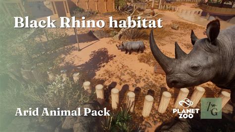 Black Rhino Habitat - Desert Wildlife Park Ep. 7 - Arid Animal Pack ...