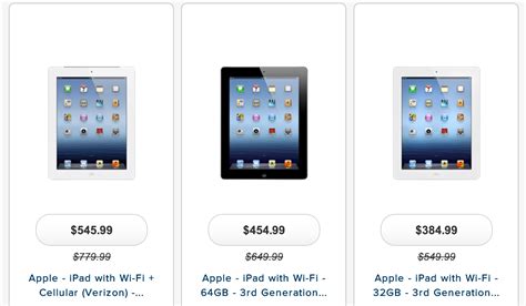 Best Buy puts iPad 3 on clearance for as low as $314 as Walmart offers ...