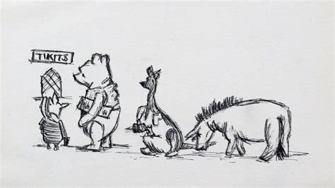 Winnie The Pooh Drawings Original : 3 : Milne copyright © trustees of ...