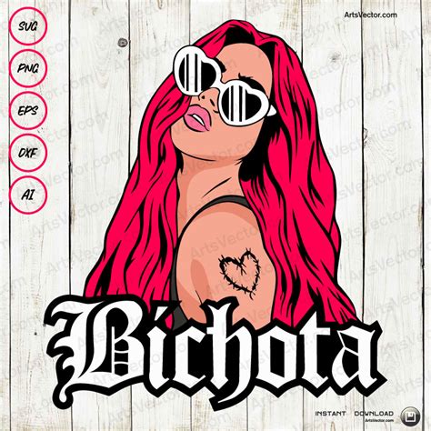 Karol G red hair bichota SVG PNG EPS DXF AI - Arts Vector