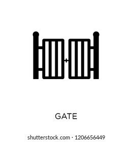 Gate Icon Gate Symbol Design Architecture Stock Vector (Royalty Free) 1206656449 | Shutterstock