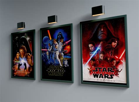 Pack Star Wars Posters / Movie Posters / Digital Copies / 9 Printable ...