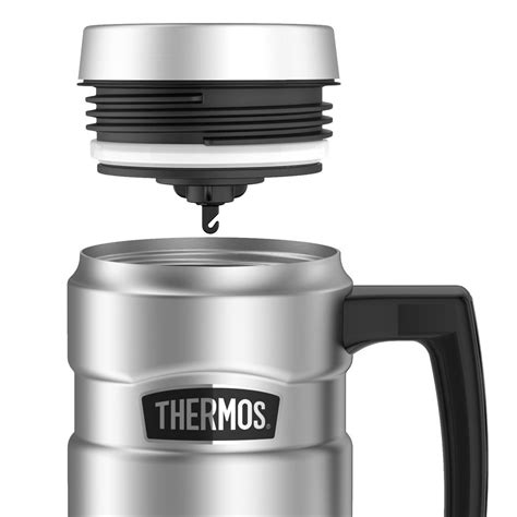 Thermos 16 oz. Stainless King Insulated Stainless Steel Travel Mug with ...