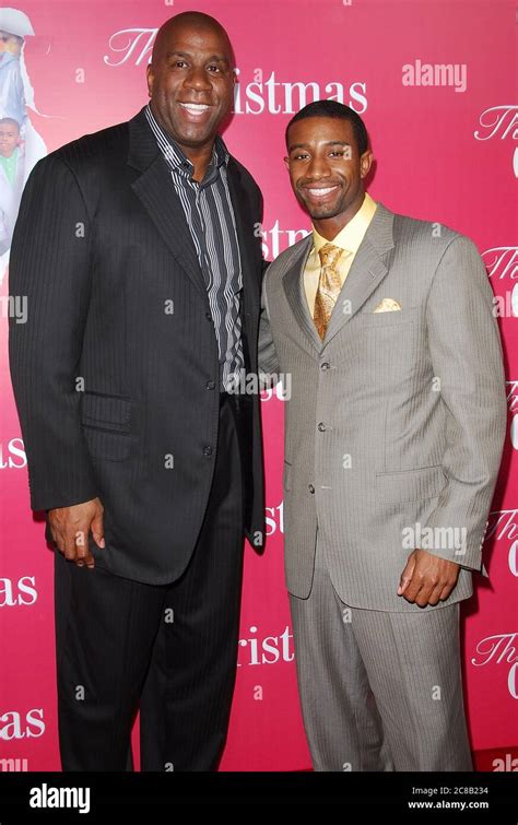 Magic johnson and son andre hi-res stock photography and images - Alamy