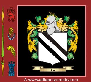 Kay family crest and meaning of the coat of arms for the surname Kay ...